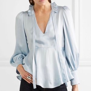 Alexa Chung Satin Blouse